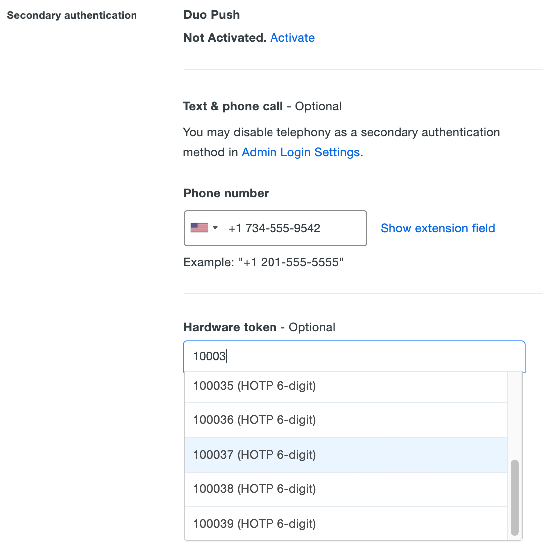 Add administrator token information