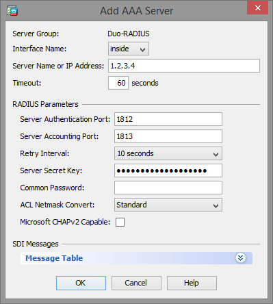 New RADIUS Server