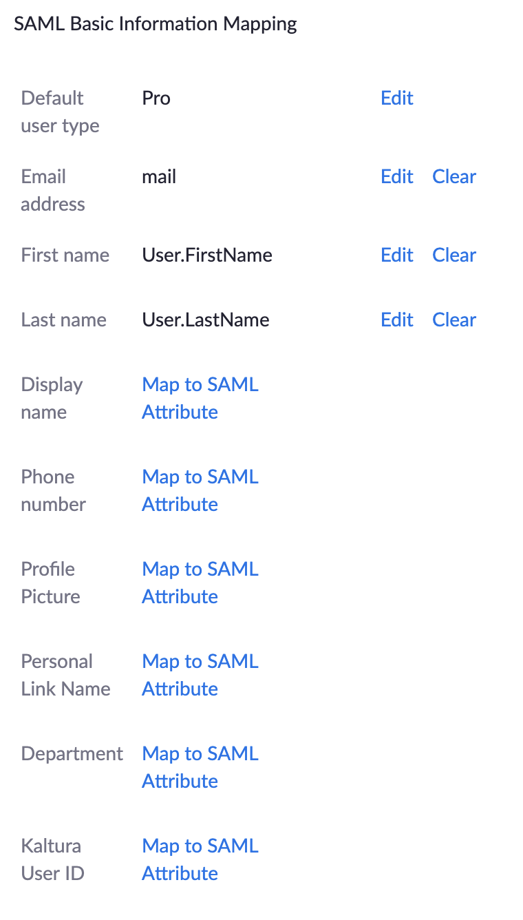 Zoom Single Sign-On Additional Settings