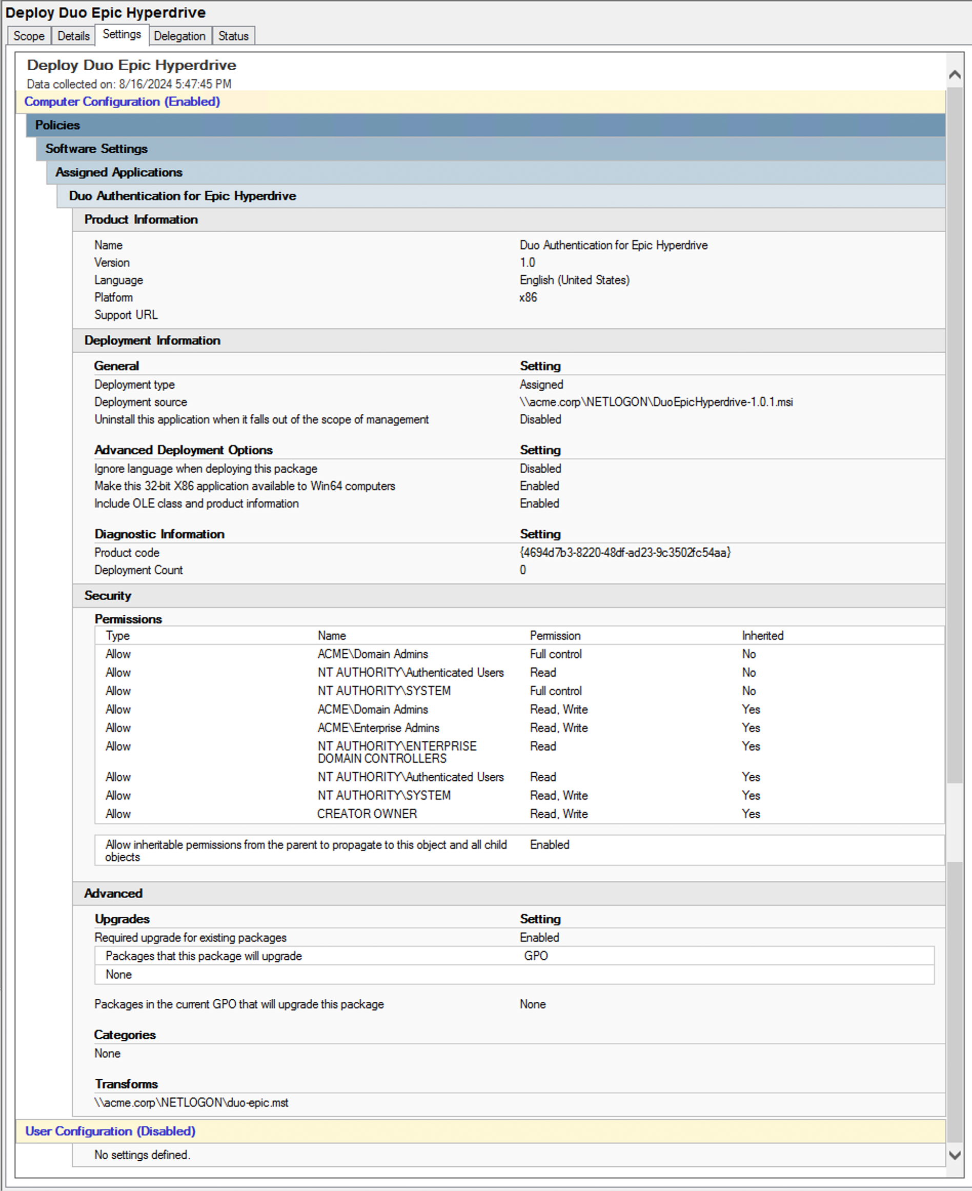 Software Publishing GPO