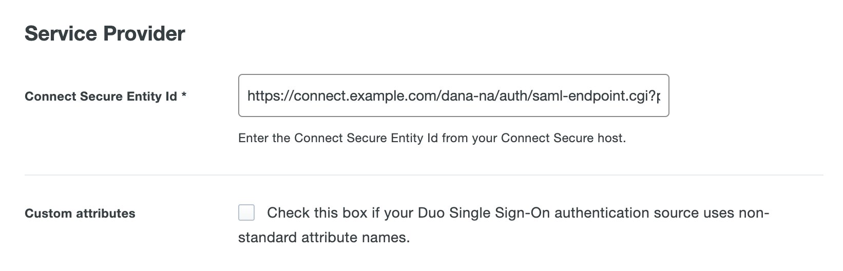 Duo Ivanti Connect Secure Application Settings