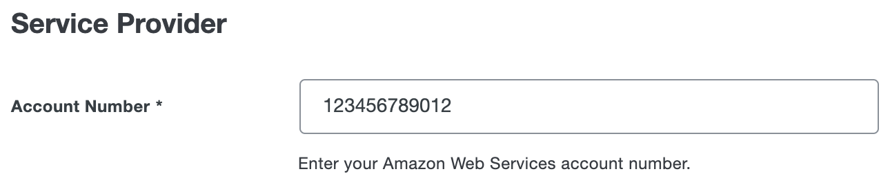 Duo Amazon EMR Studio Account Number Field